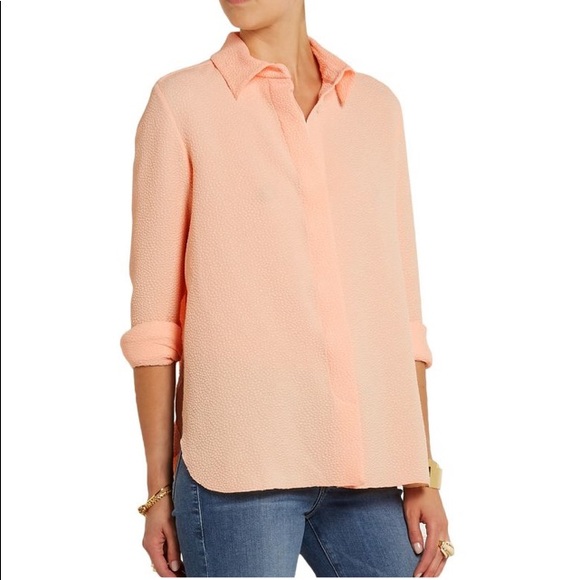 [see by chloé] peach pleat back top - Picture 3 of 7